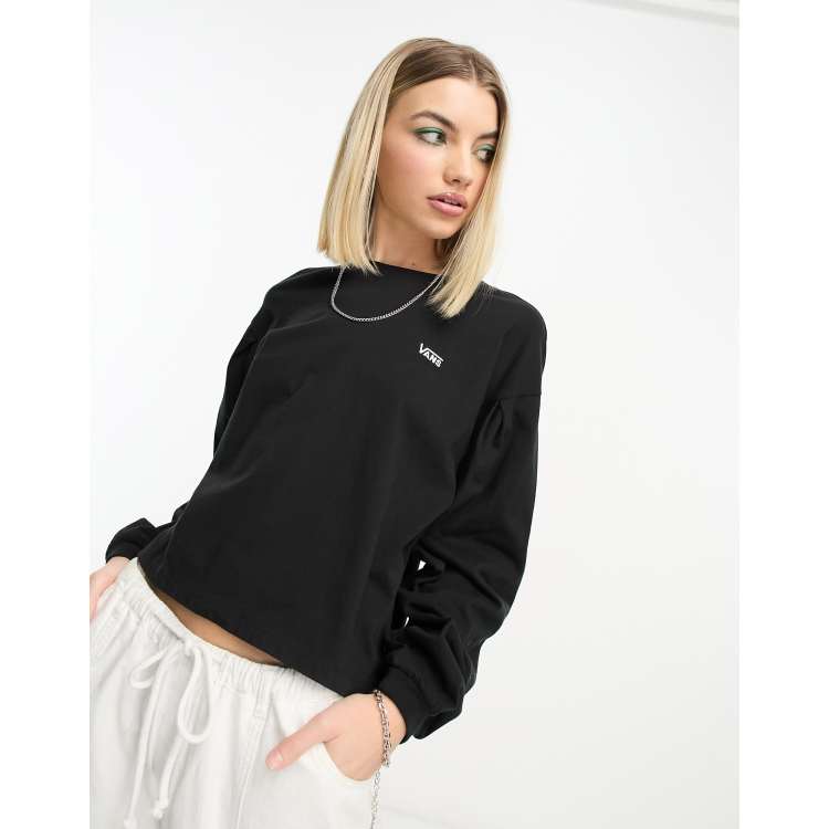 Vans gecko long sleeve top in ASOS | black