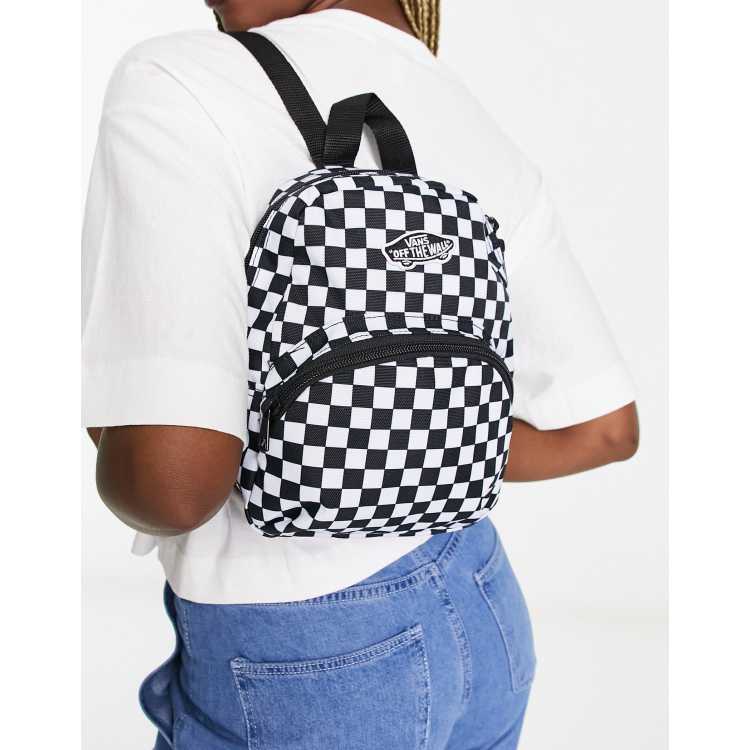 Vans Got This mini backpack in black and white checkerboard ASOS