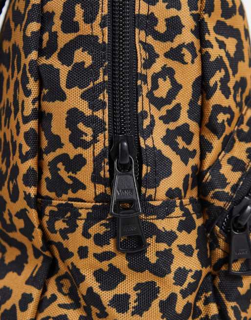 Vans leopard print backpack sale