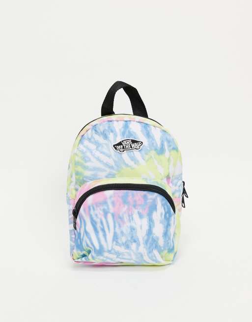 Vans - Got This - Mini-rugzak met tie-dye in rood met zwart 