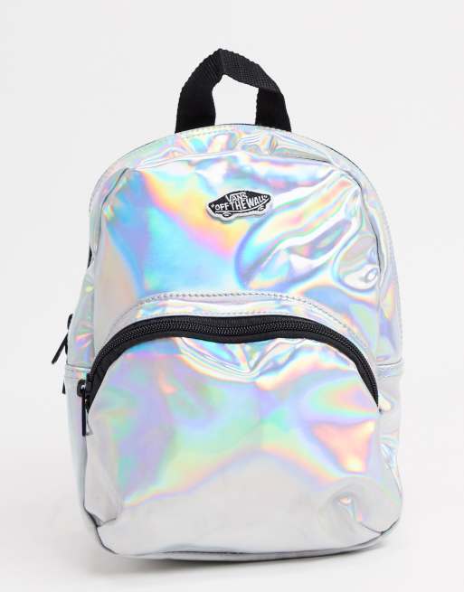 Vans mini backpack on sale holographic