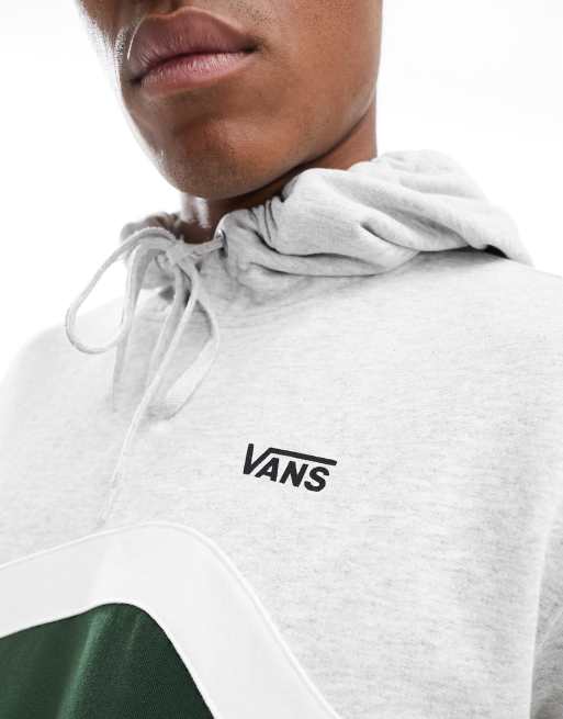 Vans - Grå hættetrøje med sidestribe og farveblok-design, 3 af 4