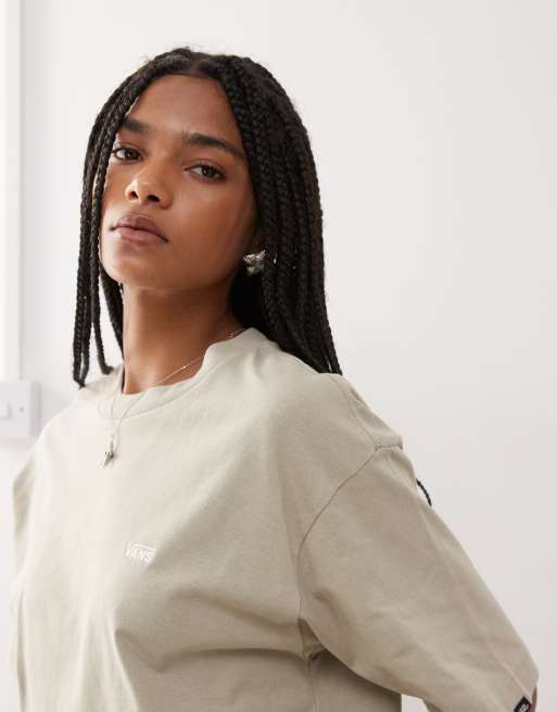 Vans - Grå oversized T-shirt med logo på venstre bryst - Kun hos ASOS, 2 af 4