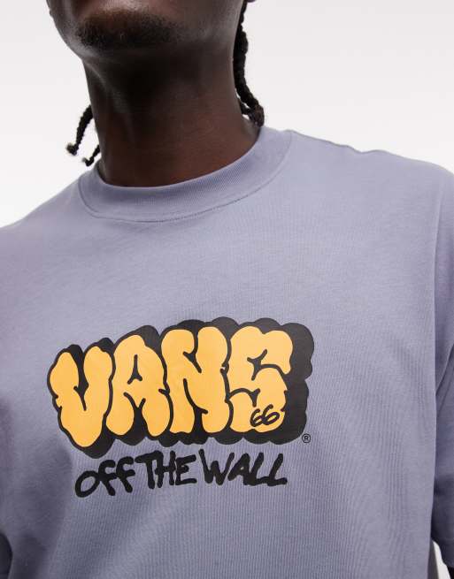 Vans - Graff - T-shirt a maniche corte blu con grafica, 5 di 5