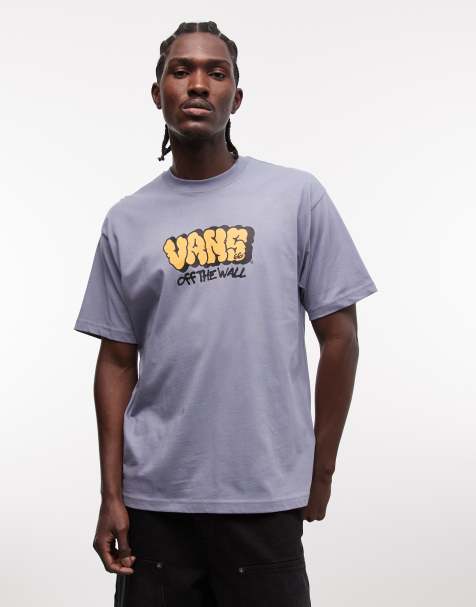 Vans - Graff - T-shirt met korte mouwen en grafische print in blauw - view 1
