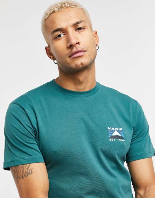 Vans - Grøn t-shirt med bjergprint på ryggen - Kun hos ASOS, 4 af 4