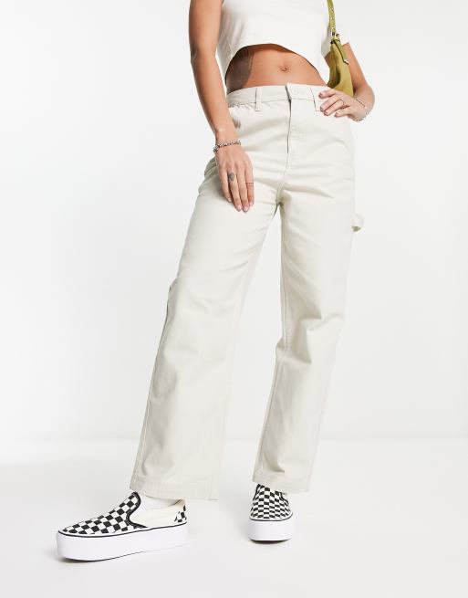 VANS Ground Work High Rise Womens Carpenter Pants - TOBACCO