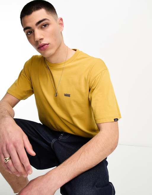 Vans - Gul T-shirt med logo på venstre side af brystet