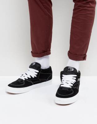 vans half cab trainers in black