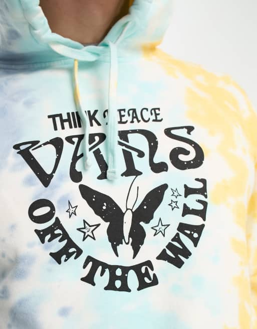 Vans happy thoughts tie dye hoodie in multi, 3 of 4