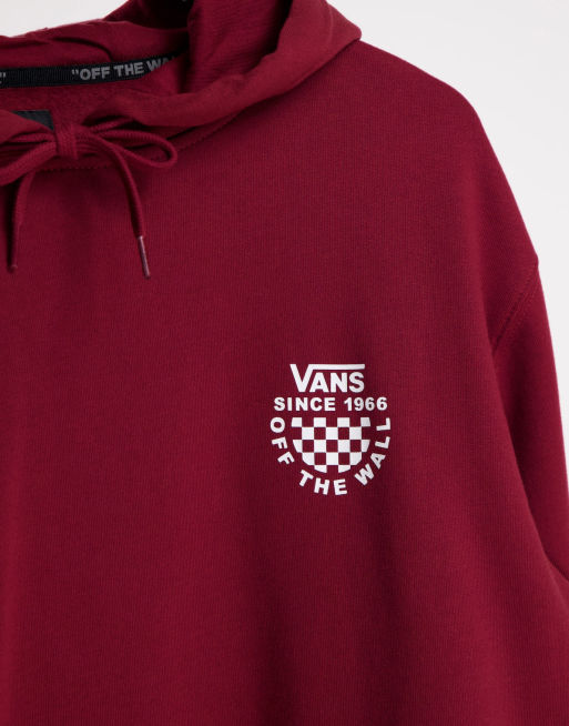 Maroon vans hot sale sweatshirt