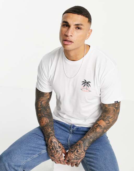 Vans Heatwave back print t-shirt in white, 3 of 4