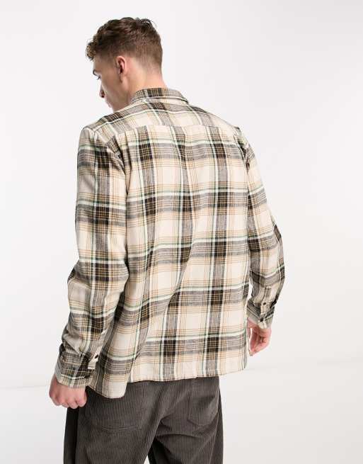 Vans Helleson Camicia beige a quadri ASOS