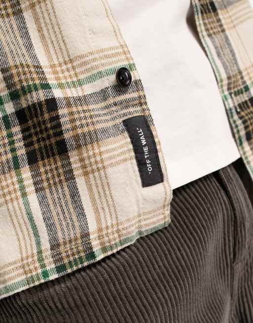 Chemise Van's Off The Wall – Homme – Manches Courtes – À Carreaux – Bordeaux – Taille L