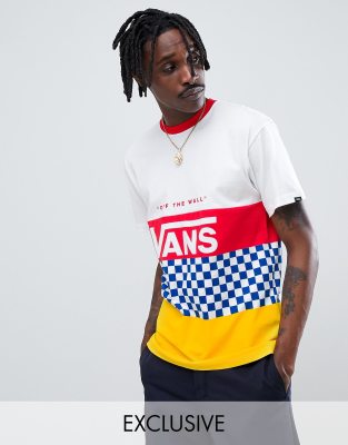 Color block vans shirt hotsell