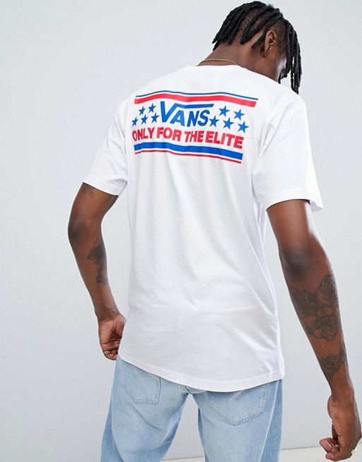 Vans heritage t-shirt with back print in white | ASOS