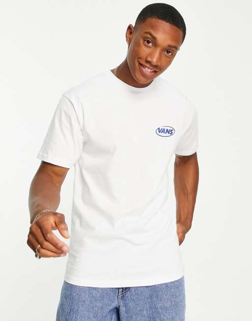 Vans hi def logo back print t-shirt in white, 2 of 4