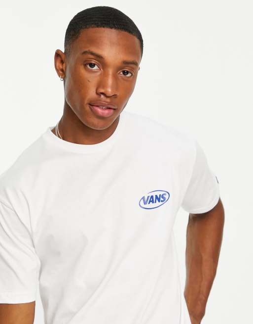 Vans hi def logo back print t-shirt in white, 4 of 4