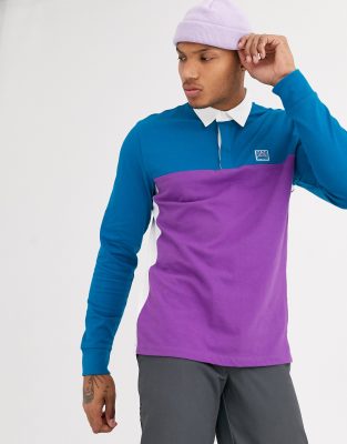 vans long sleeve polo