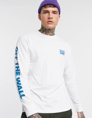 white long sleeve vans top