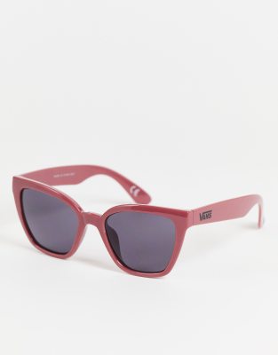 Vans Hip cat eye sunglasses in burgundy