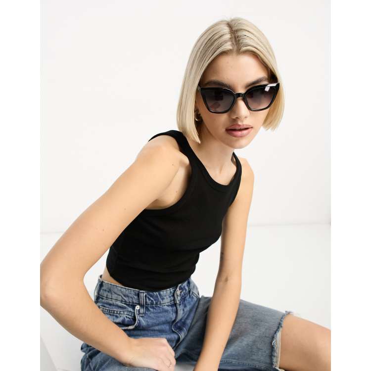 Vans hip cat sunglasses in black ASOS