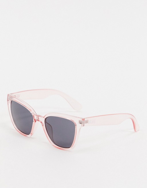 Vans Hip Cat sunglasses in pink/smoke lens