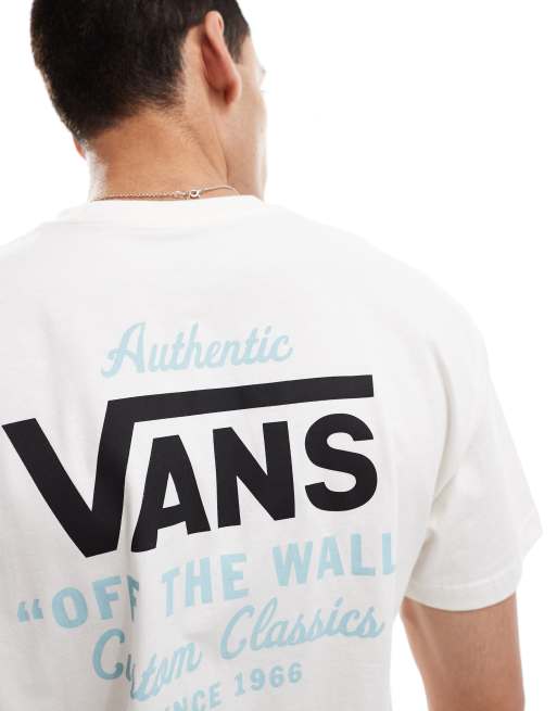 Vans – Holder – Naturvit klassisk t-shirt med tryck baktill, 3 av 4