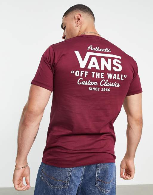 Vans best sale shirt red