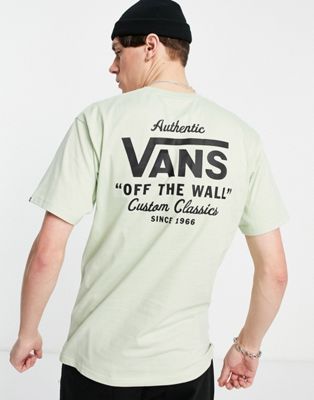 Vans Holder St classic t-shirt in green - ASOS Price Checker
