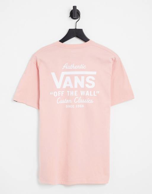 Vans Holder St classic t shirt in pink