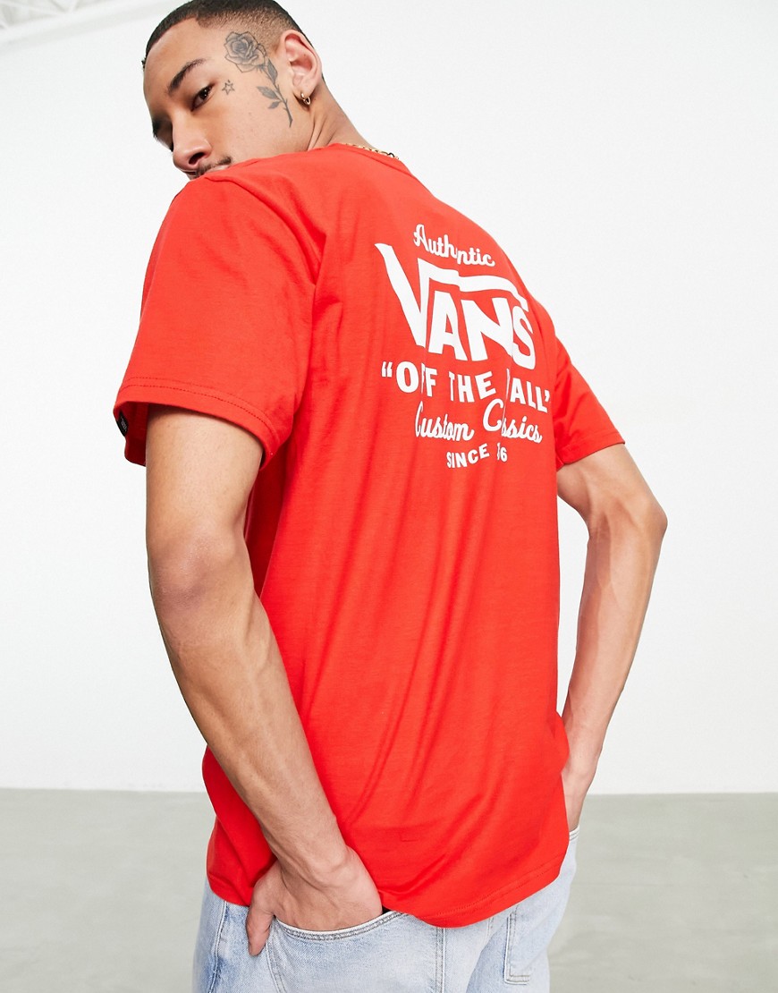 Vans Holder St Classic T-shirt In Red