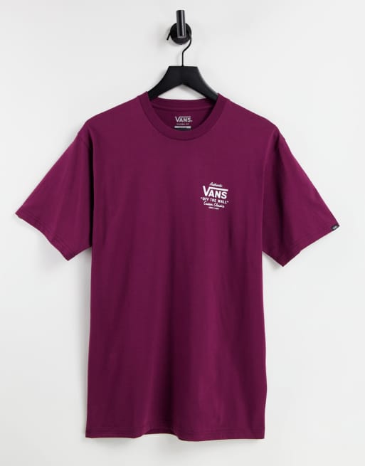 Vans Holder St T shirt imprime au dos Bordeaux ASOS