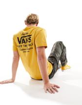 Vans t-shirt with mini dual palm back print in green | ASOS