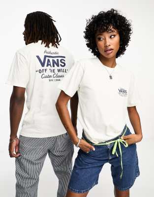 Vans holders street Classic t-shirt in off white with back print - ASOS Price Checker