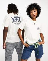 Vans t-shirt with mini dual palm back print in green | ASOS