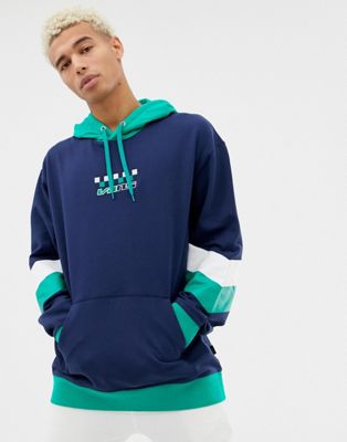 vans colour block hoodie
