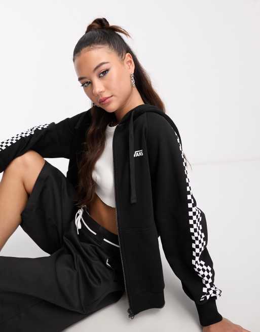 Vans - Hoodie met rits in zwart