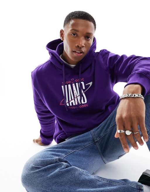 Vans - Hoodie met Saturn-print in paars