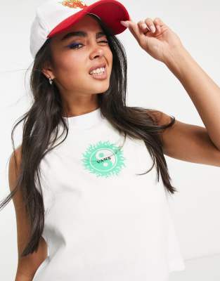 Vans Vans Hot Balance tank top in white Exclusive at ASOS