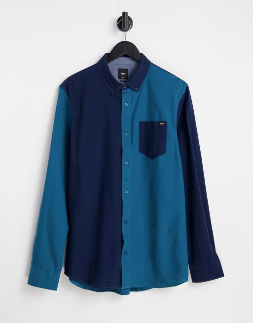 Vans - Houser - Camicia blu navy/blu a maniche lunghe