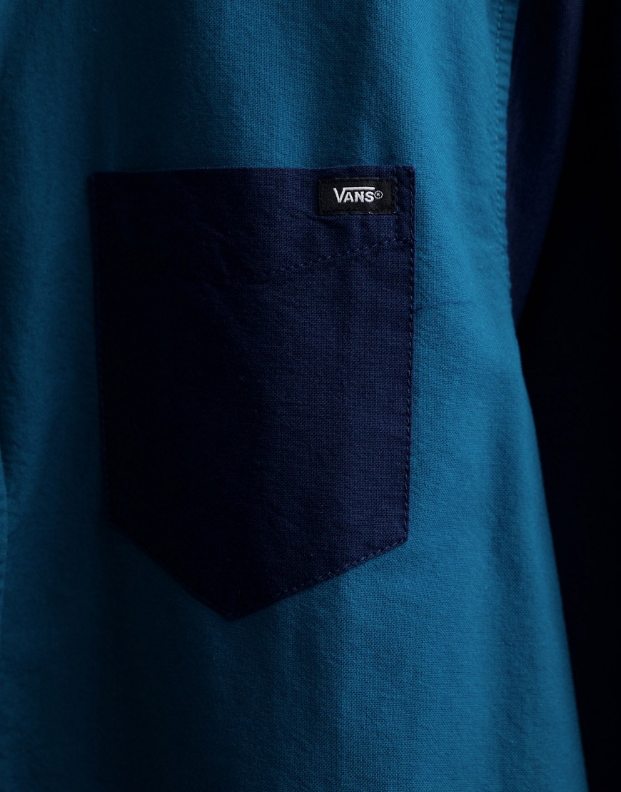 Houser - Camicia blu navy/blu a maniche lunghe - Vans Camicia donna  - immagine3