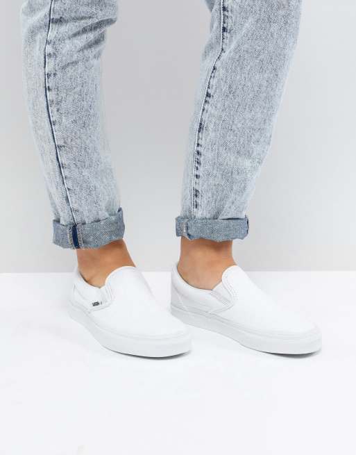 Vans Hvide slip-on-sneakers ASOS