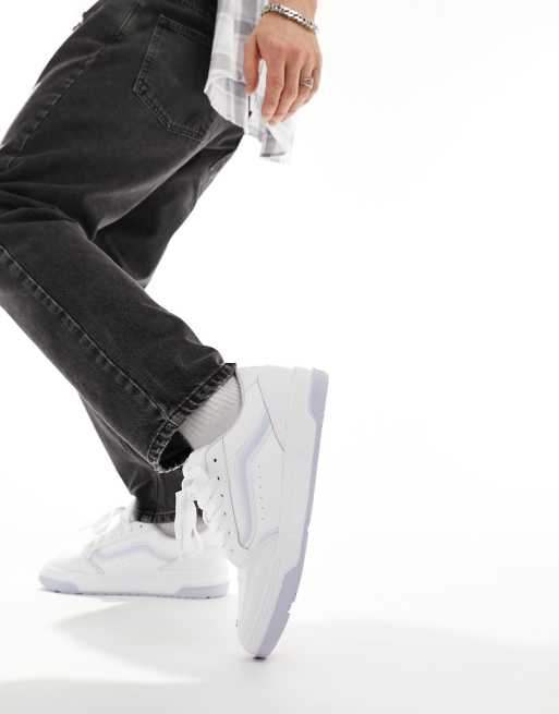 Vans Hylane chunky sneakers in white and light blue ASOS