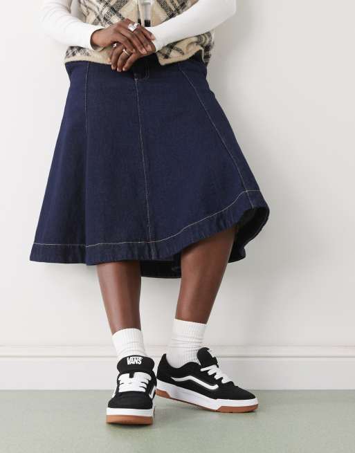 Vans - Hylane - Chunky sneakers med gummisål i sort og hvid ruskind, 4 af 5
