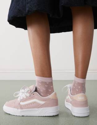 Peach Vans Outfit Vans Hylane Chunky Suede Sneakers In Light Pink