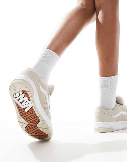 Vans hylane chunky suede trainers in beige ASOS