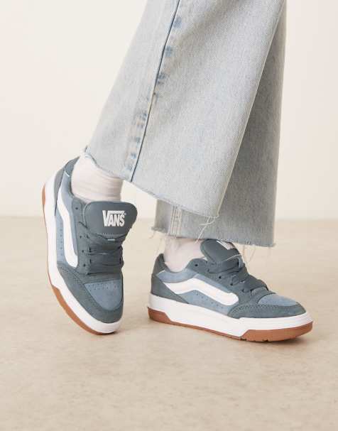 Vans - Hylane - Colour Theory - Baskets en daim - Bleu moyen - view 1