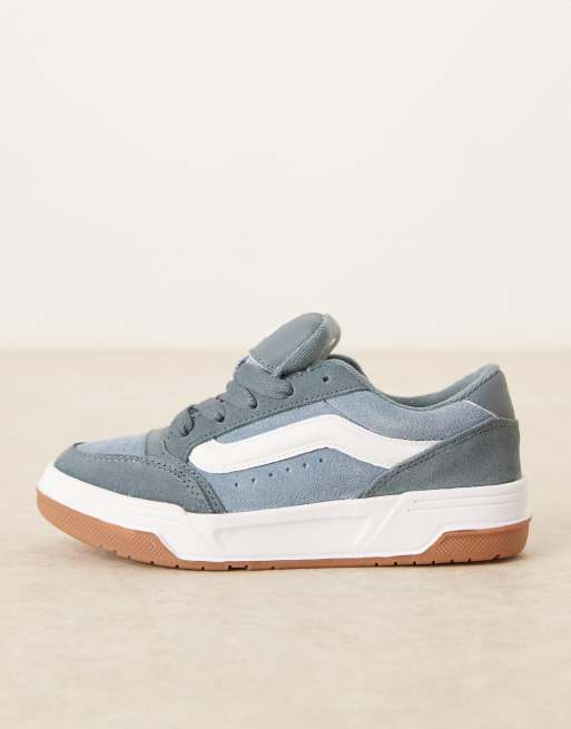 Vans - Hylane - Colour theory - Suède sneakers in middenblauw, 4 van 5