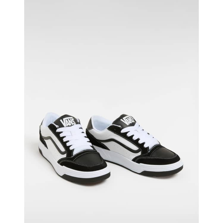 Vans Hylane leather trainers in black white